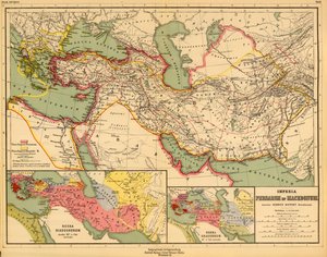 O persa e macedônio de Heinrich Kiepert